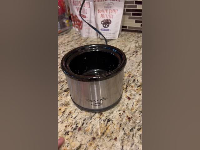 Gourmet Village Little Dipper Mini Slow Cooker Stainless CROCK POT 32041-C  16 Oz