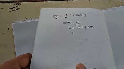 Perticular integral (part 4) chapter 3 for class bsc 2nd yr by Ram Arora