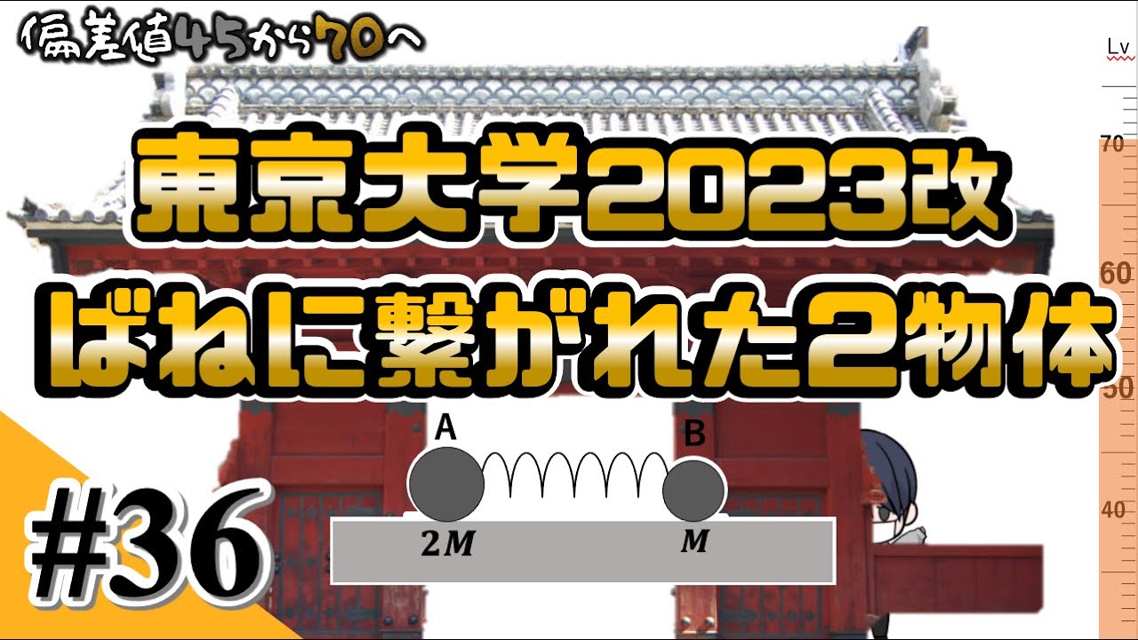 【物理入試対策】#36 ばねに繋がった２物体【東京大学】