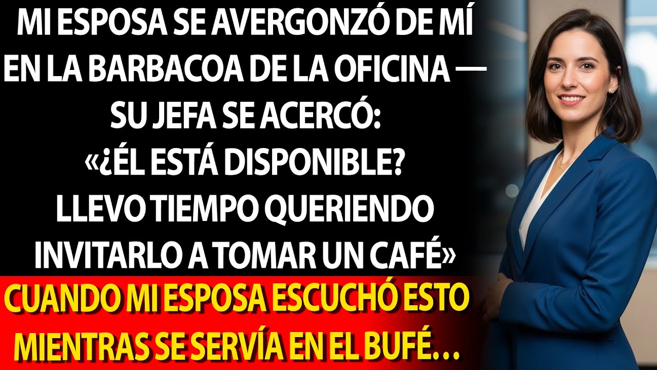Mi esposa se avergonzó de mí en el BBQ de la oficina; su jefe me invitó a salir. CAOS.