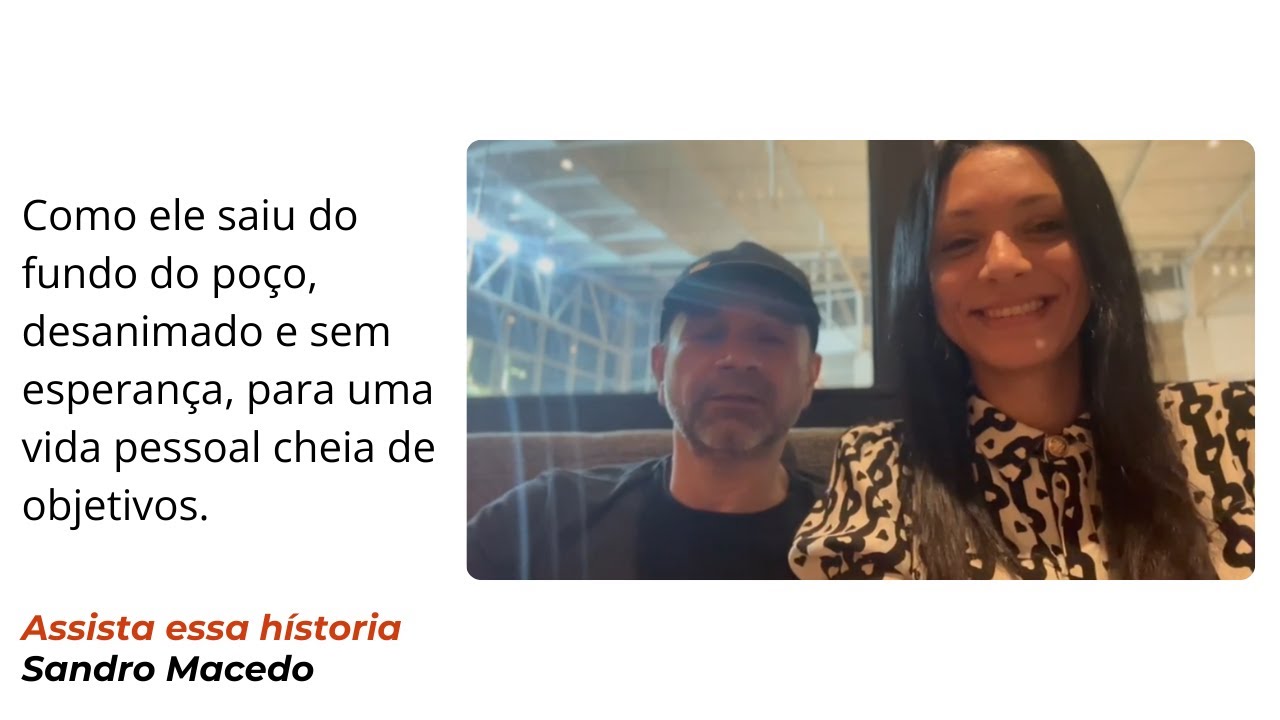 Capa do depoimento em vídeo do Sandro
