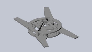 First Iteration Basic Energy Conserving Ornithopter Drive Mechanism Cycle - SolidWorks