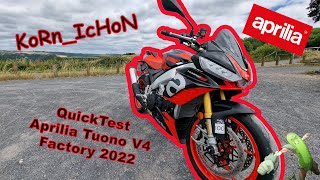 💨QuickTest💨 - Aprilia 1100 Tuono Factory 2022 😍 - D'la bombe! ✊️✊️