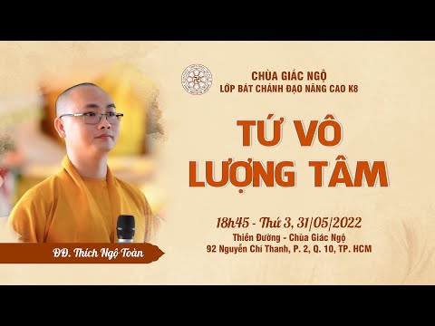 Video TỨ VÔ LƯỢNG TÂM - Thầy Ngộ Toàn giảng lớp giáo lý Bát... - youtube