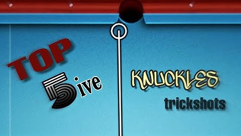 KNUCKLES TRICKSHOTS to impress your friends and opponent | 8 ball pool