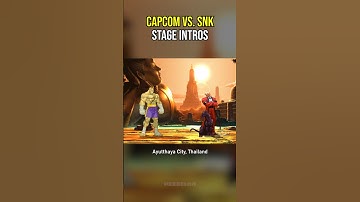 Capcom vs. SNK stage intros