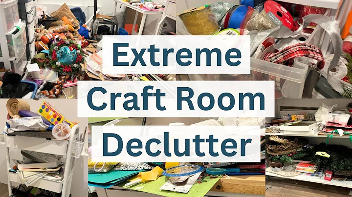 EXTREME CRAFT ROOM CLEANOUT | From Total Chaos to EMPTY!