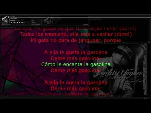 Daddy Yankee – Gasolina • song with karaoke/synchronized lyrics