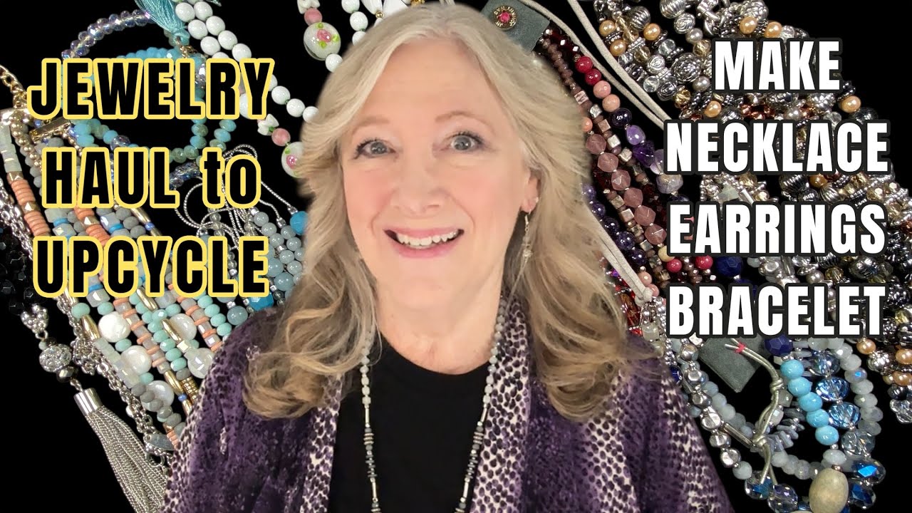 DIY Make Necklace Earrings Bracelet | Upcycled Jewelry Making Haul