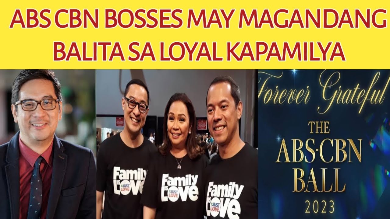 ABS CBN BOSSES MAY MAGANDANG BALITA SA LAHAT NG LOYAL KAPAMILYA! YouTube