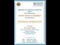 "NATIONAL SCIENCE DAY 2022 at SRM-IST, Delhi - NCR Campus "