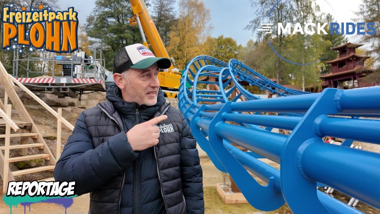 Das wird die neue - Abschuss Wasser Achterbahn - in Deutschland - Plohn Baustelle