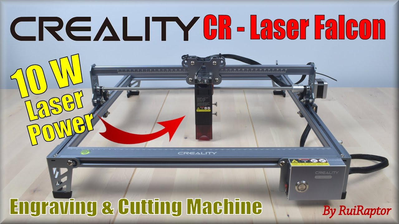 Creality CR-Laser Falcon 10W Laser Engraver, Higher Accuracy DIY Laser Cutter and Engraver Machine for Wood Metal Acrylic Stainless Steel, 415x400mm