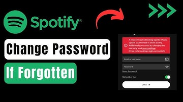How To Change Spotify Password If Forgotten !