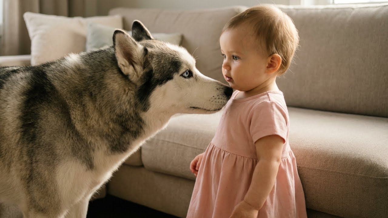 A Little Girl Was Caught on Camera Scolding Her Husky… The Ending No One Expected