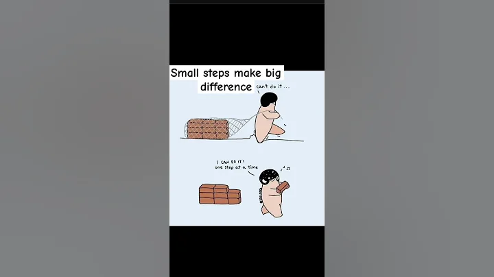 Smaller steps make big difference #motivation #consistency #compunding