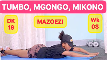 Mazoezi ya kuondoa tumbo baada ya kujifungua | wiki ya 03