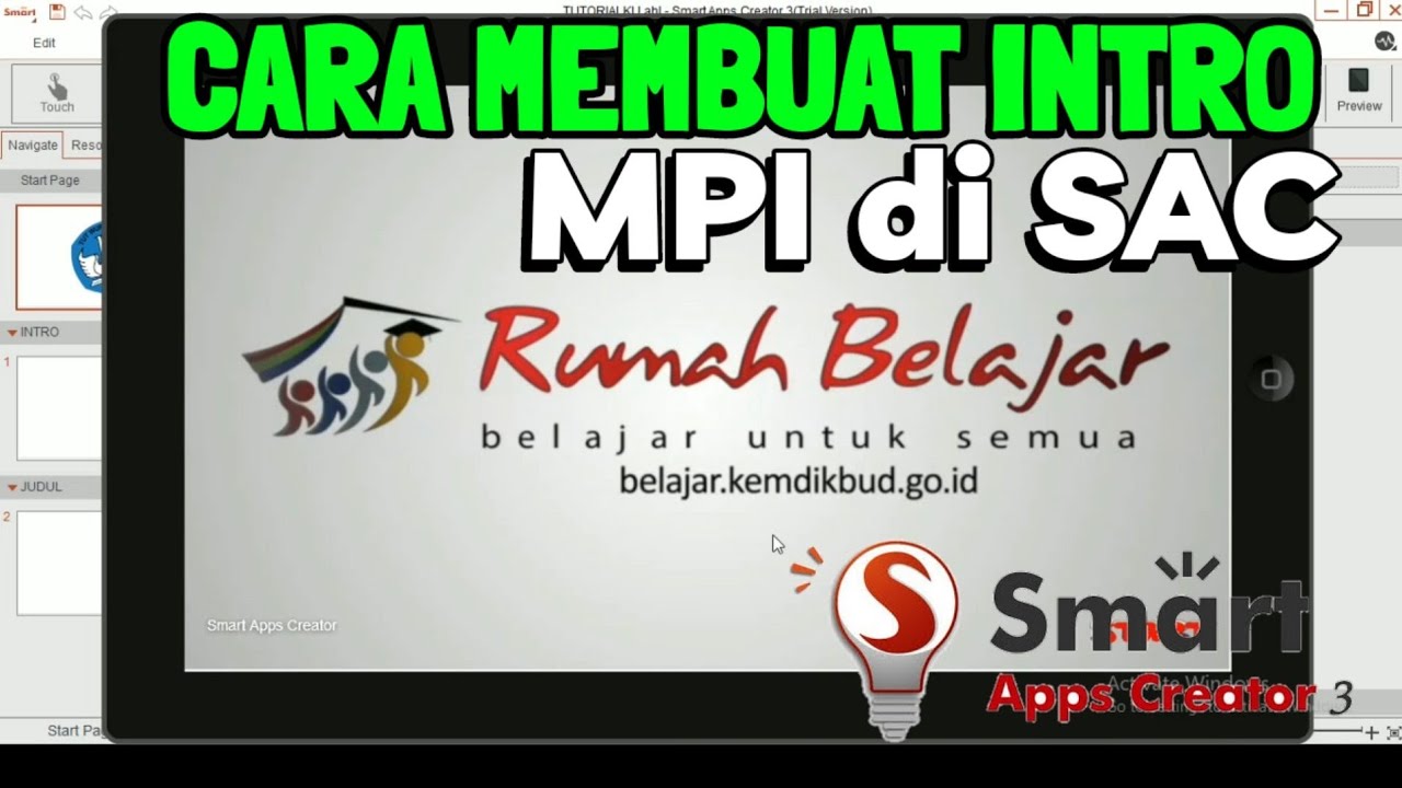 Cara membuat INTRO / bumper di SAC pembuatan Multimedia Pembelajaran