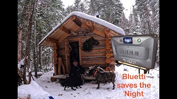Winter Has Arrived At The Remote Off Grid Land, Log Cabin