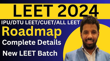 ROADMAP TO SECURE GOOD RANK IN LEET 2024 BTECH LATERAL ENTRY IN DIRECT 2ND YEAR AFTER DIPLOMA #LEET
