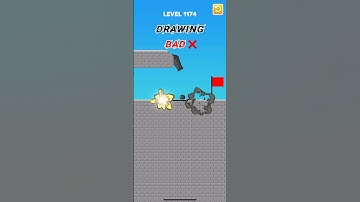 Draw bridge puzzle game level 1174 #gaming #drawing #Shorts