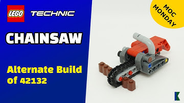 Lego Technic Chainsaw |  MOC by mkolar | Stop Motion Build | 42132 Alternate