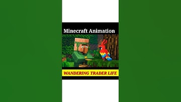 Wandering trader life - Minecraft Animation #shorts #youtubeshorts #minecraft