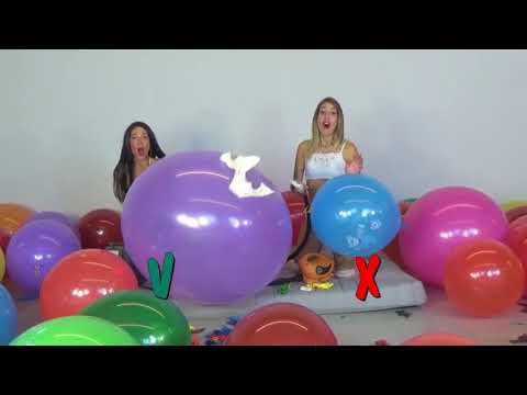 Looner Girls Pumping to Pop Multiple Balloons