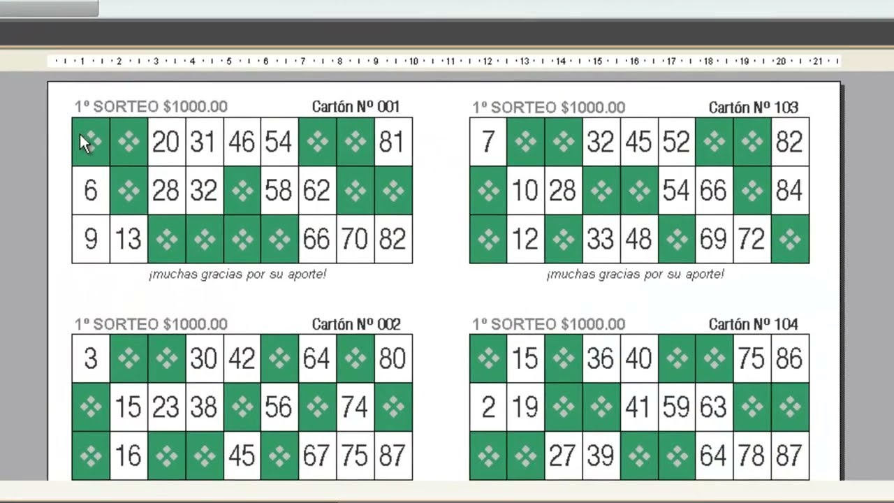 Cartones De Bingo Para Imprimir Gratis Cartones De Bingo