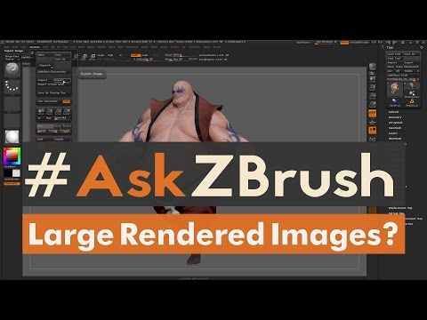 #AskZBrush: “How can I make a fairly large render in ZBrush?”