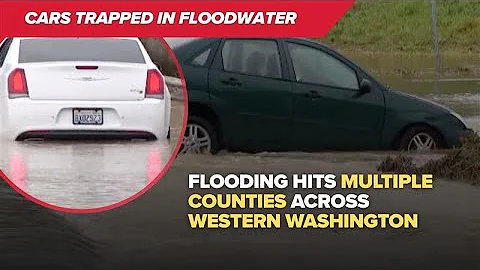 VIDEO: Western Washington Flooding; Cars Trapped, Rivers Rising
