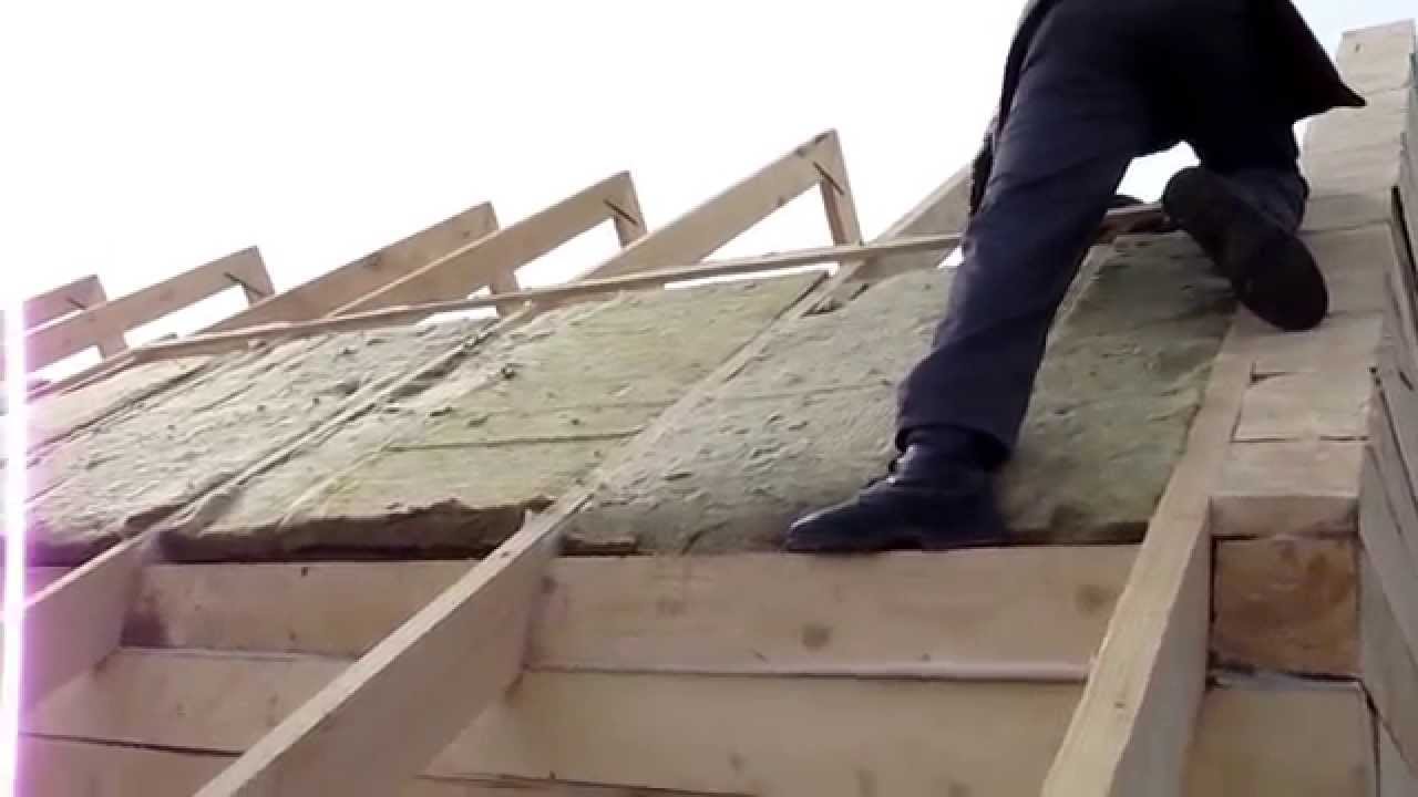 Утепление крыш домов - YouTube
