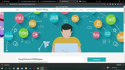 Django personal blogging website with bootstrap 4, Mysql