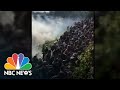 Protesters Forced Up Highway Embankment By Tear Gas In Philadelphia | NBC News