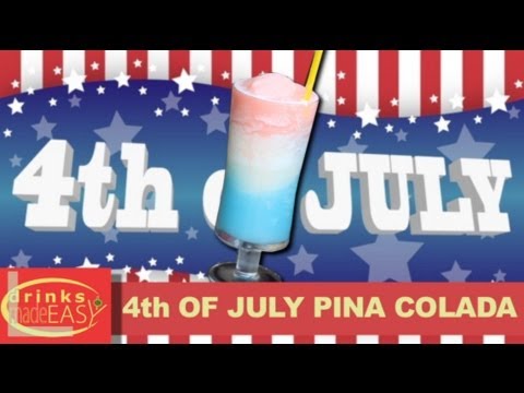 how-to-make-a-4th-of-july-frozen-layered-pina-colada-|-drinks-made-easy