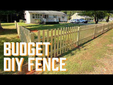 Video: Building a picket fence with our own hands