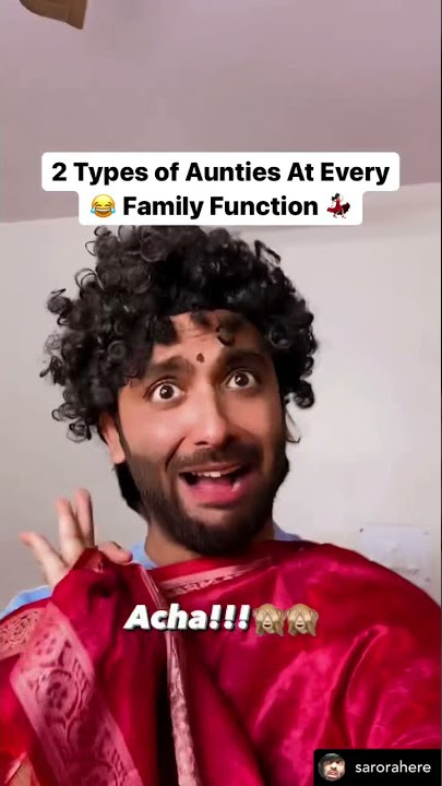 2 Types of Aunties😂💀 #indianmemes #aunty #mom #weddings #sarorahere #shorts