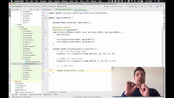 Parameterized tests in the MinMax example