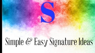 Letter S name signature Styles | How to sign with S | S Sign