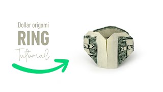 How to Make a Money Ring | Easy Dollar Origami Ring | Tutorial