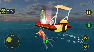 Coast Lifeguard Rescue &  Ambulance Driving - Beach Rescue Training Simulator #1 - Android gameplay screenshot 4