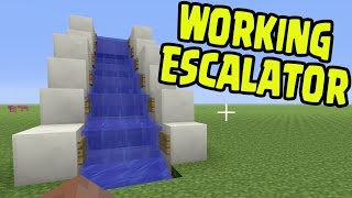 Minecraft PS3, PS4, Xbox 360, Wii U - ESCALATOR! Working Automatic Escalator Guide