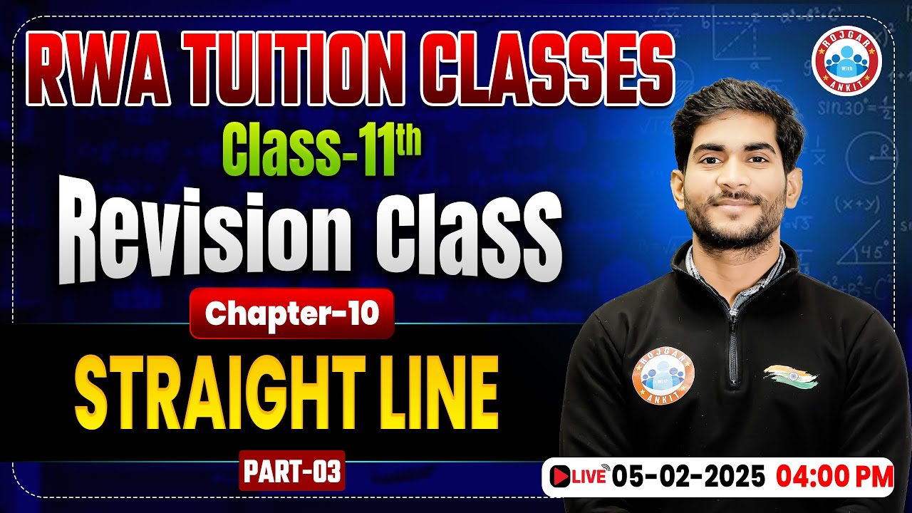 Army Math Class Rwa Class 11 Maths Chapter 10 Straight Line | 11th Maths Revision Class By ...