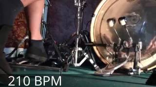 Pearl P-2002B Eliminator (Speed Test 180 - 260 BPM)