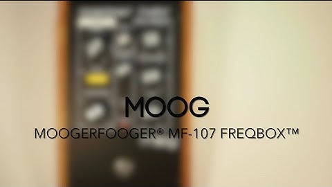 Moog Moogerfooger® MF-107 FreqBox® Effects Pedal Demo