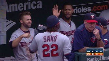 MIN@BAL: Kepler scores Sano from first with a double