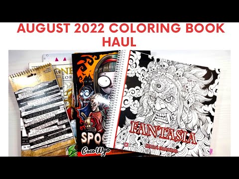 August 2022 Coloring Book Haul