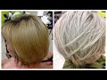 Из рыжего // желтого в пепельный блонд // осветление с затемнением корня  Ash Blonde Hair Tutorial