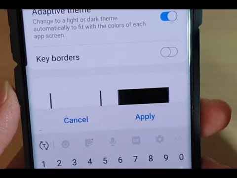 New Update Galaxy S10 / S10+: How to Enable / Disable Keyboard Key Borders