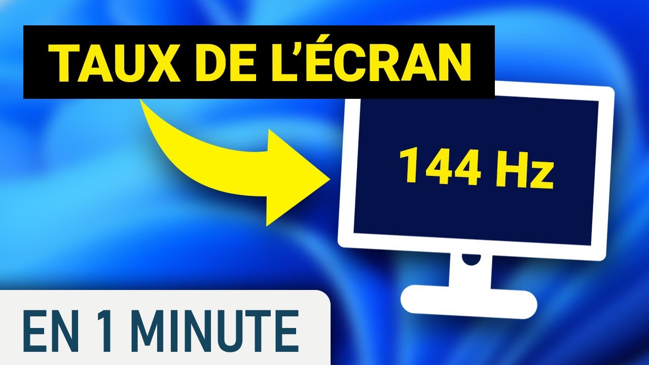 Passer son écran en 144Hz sur Windows - YouTube